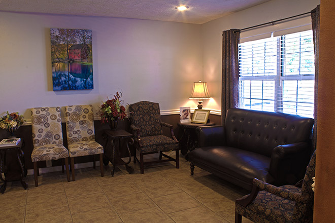 Patient waiting room at Olson Family Dental