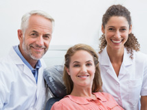 Woman awake and smiling after receiving nitrous oxide 