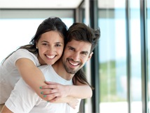 Smiling young couple