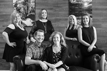 Black and white dental staff photo